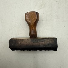 VINTAGE DELIVERED BY JAMES HALL & SONS RAILROAD RUBBER STAMP picture