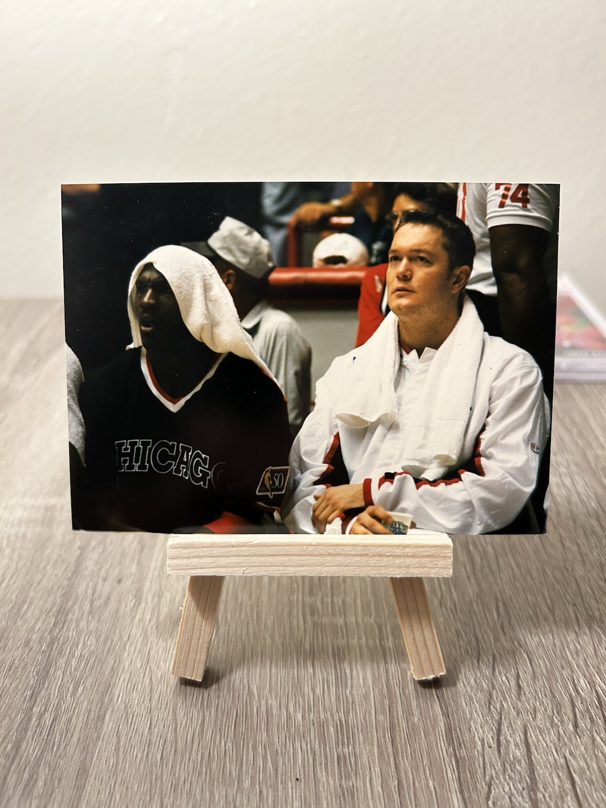 1 Of 1 Luc Longley X Michael Jordan Photo