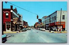 Traffic Light Drugstore Signs Cars Spring Street Jeffersonville Indiana P770 picture