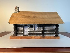 Laura Ingalls Wilder Log Cabin Model Handcrafted Folk Art Pepin WI Home Replica picture