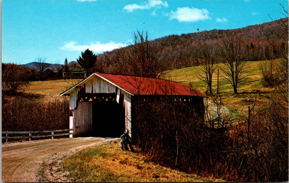 Hectorville Covered Bridge Montgomery Center Vermont Postcard Hectorville Covered Bridge Montgomery Center Vermont Postcard