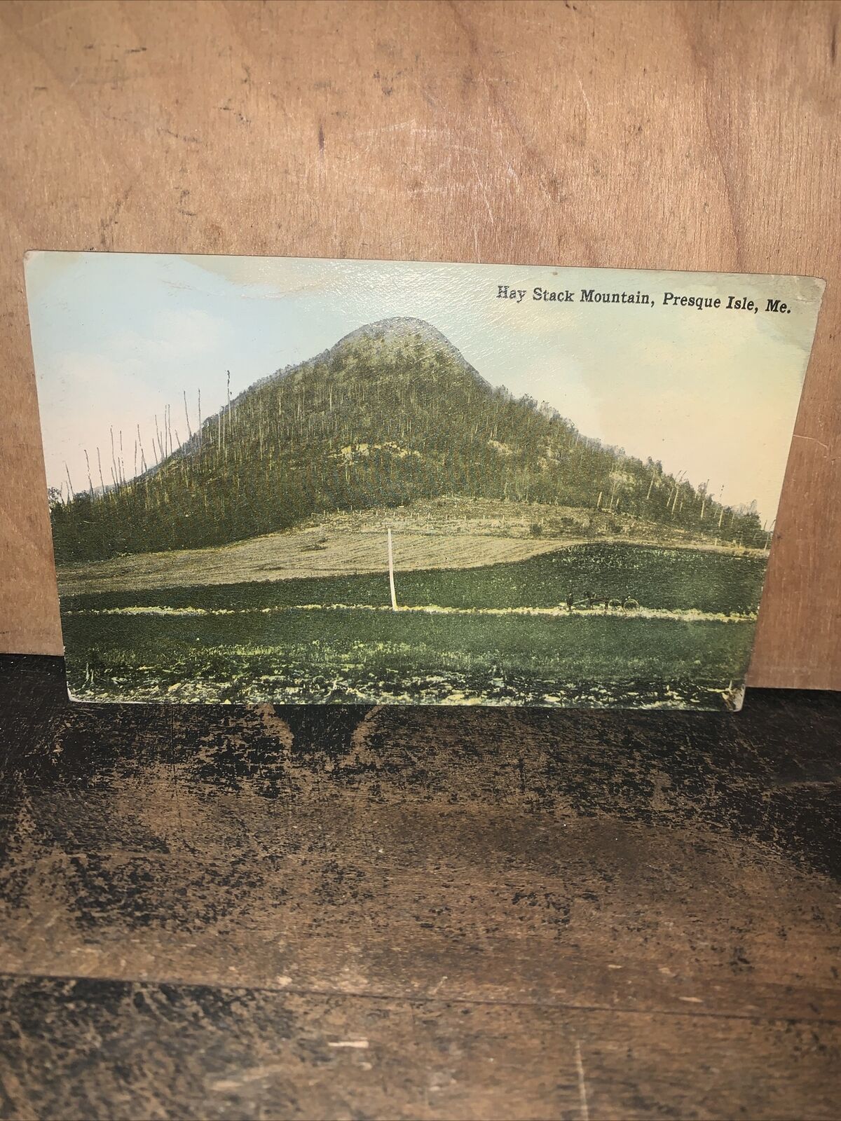 Haystack Mountain Presque Isle Maine Postcard Antique