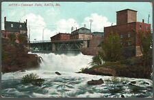 Postcard Cataract Waterfalls Saco Maine sent to Swanton Vermont 1908 picture