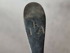 Antique solid silver spoon hand made marked IRA Please read description. LD8y picture