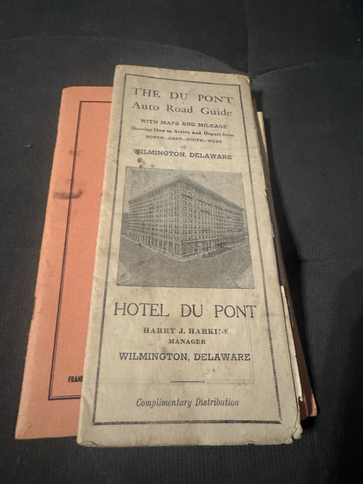 3 Vintage Wilmington Delaware Road Maps, Railroads, Hotel Du Pont Back 3 Vintage Wilmington Delaware Road Maps, Railroads, Hotel Du Pont Back