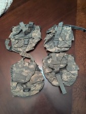 MOLLE II 1 QT Canteen Cover / General Purpose Pouch ACU - 4 Pack Needs repair picture