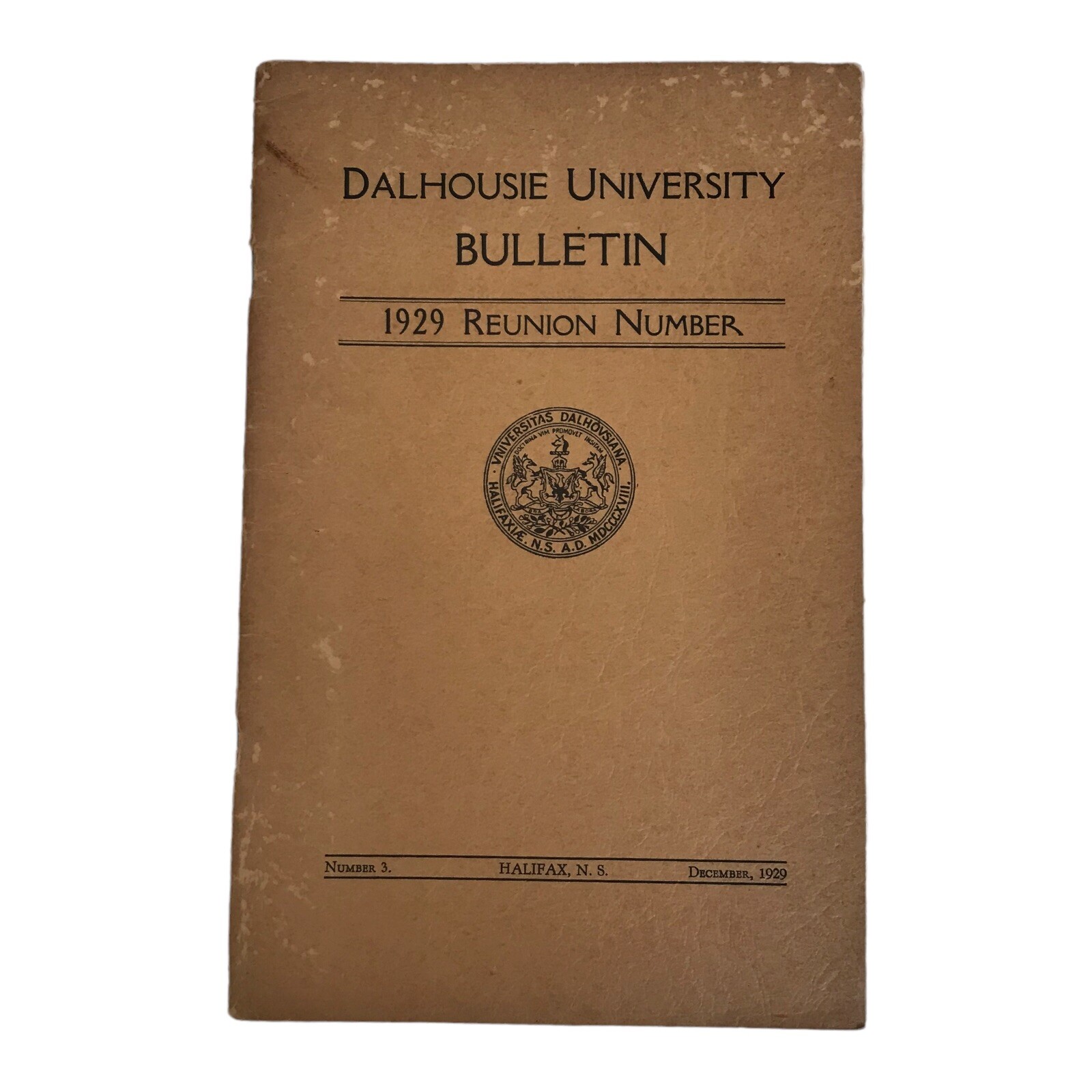 Dalhouse University Bulletin 1929 Reunion Number Halifax, N.S. Vintage Ephemera Dalhouse University Bulletin 1929 Reunion Number Halifax, N.S. Vintage Ephemera