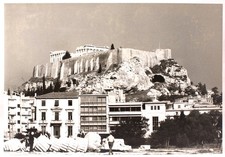 Athens Greece ACROPOLIS B&W Photo w/Large Fallen Column Drums in Foreground picture