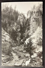 Box Canon from Below Ouray Colorado RPPC Sanborn W-956 picture