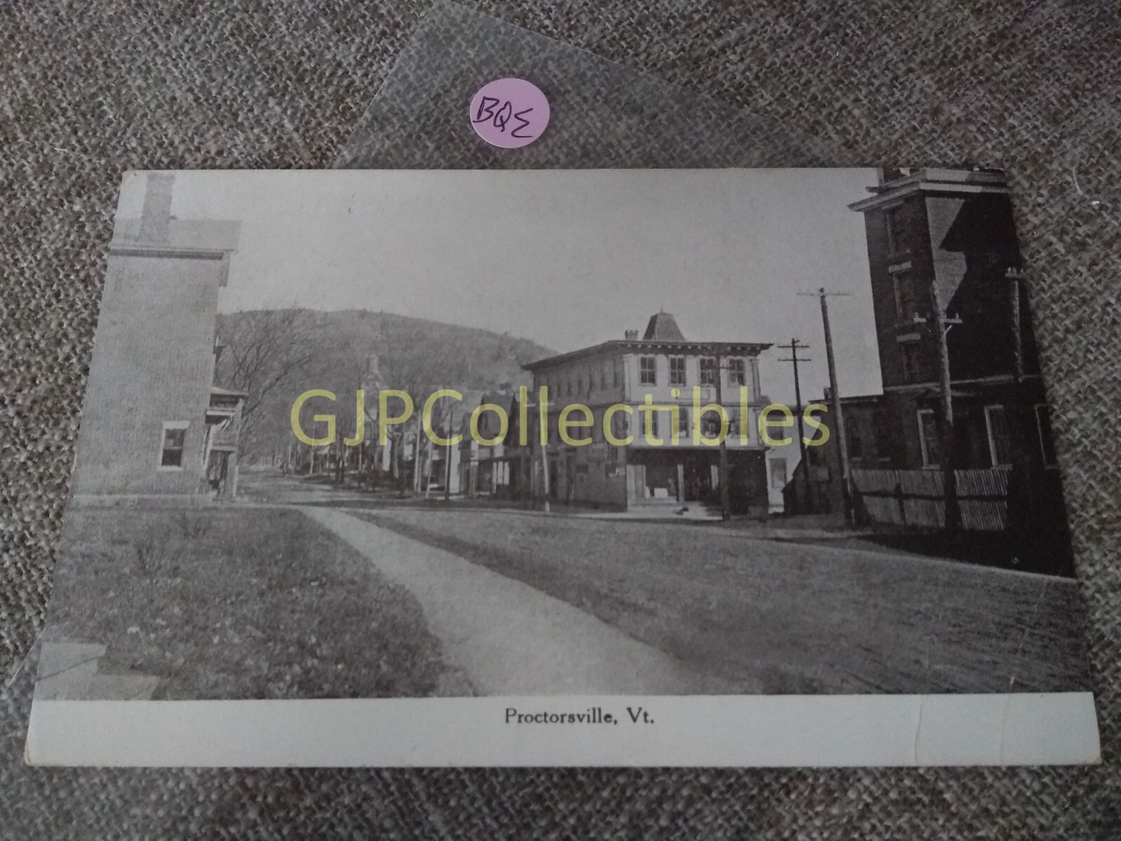 PBQE Train or Station Postcard Railroad RR PROCTORSVILLE VT PBQE Train or Station Postcard Railroad RR PROCTORSVILLE VT
