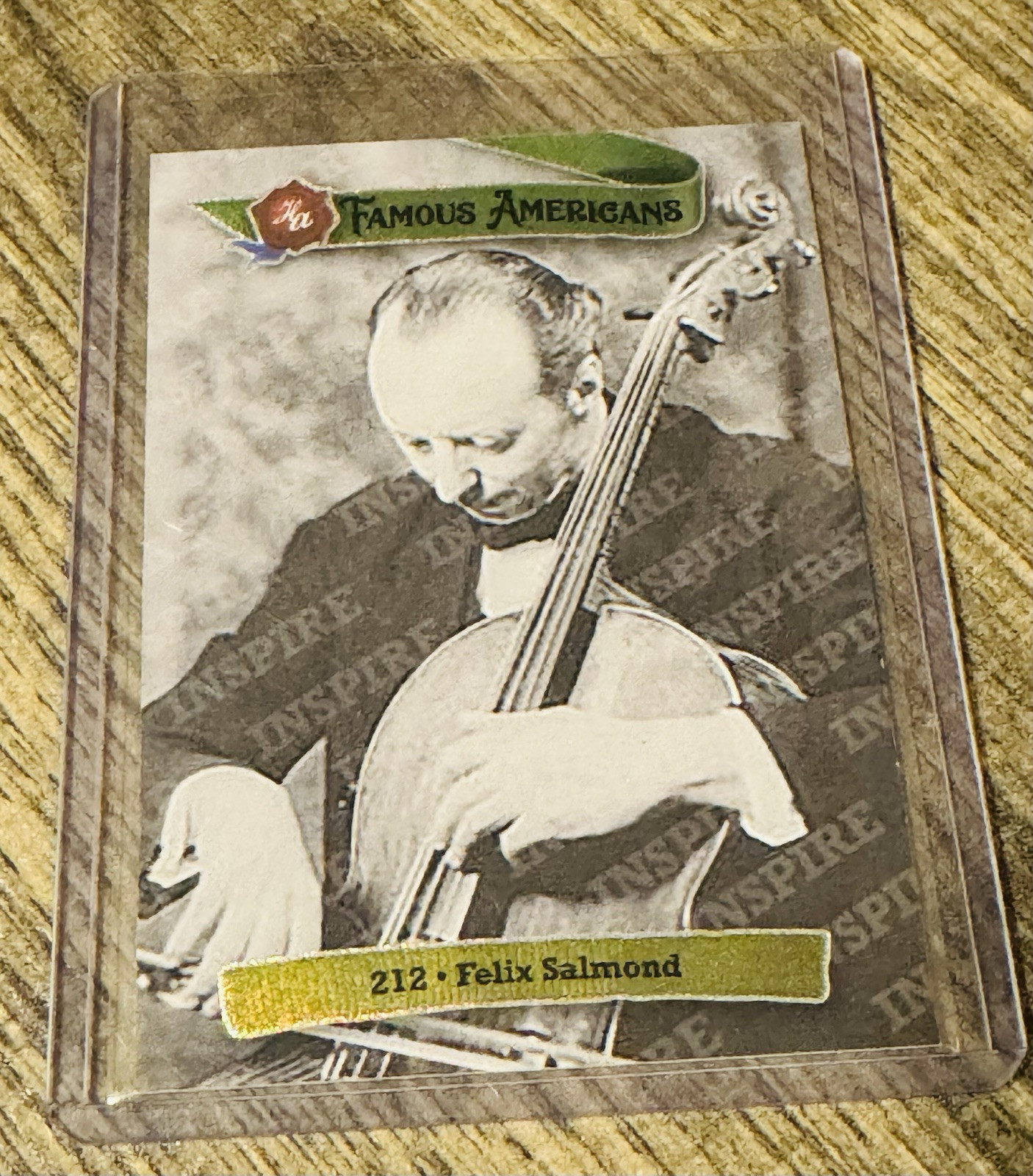 🎻 Felix Salmond 🎼 🎶2021 HA Famous Americans GREEN AURORA FOIL PARALLEL #8/25