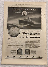 Vintage 1927 Print Advertising- Chelsea Clocks - Full Page Magazine Ad picture