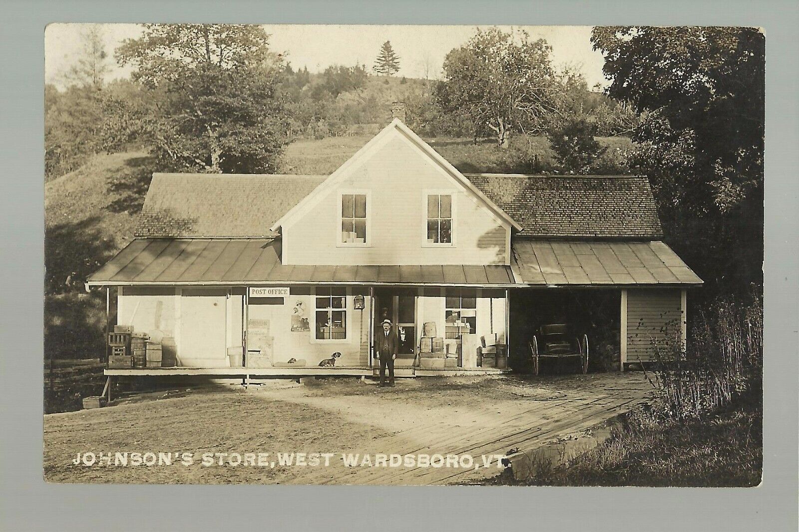 West Wardsboro VERMONT RP c1910 GENERAL STORE Post Office JOHNSON nr Dover 