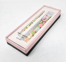 Kate Spade Floral Dot Stylus Pen with Leatherette Case Black Ink Opened Box picture