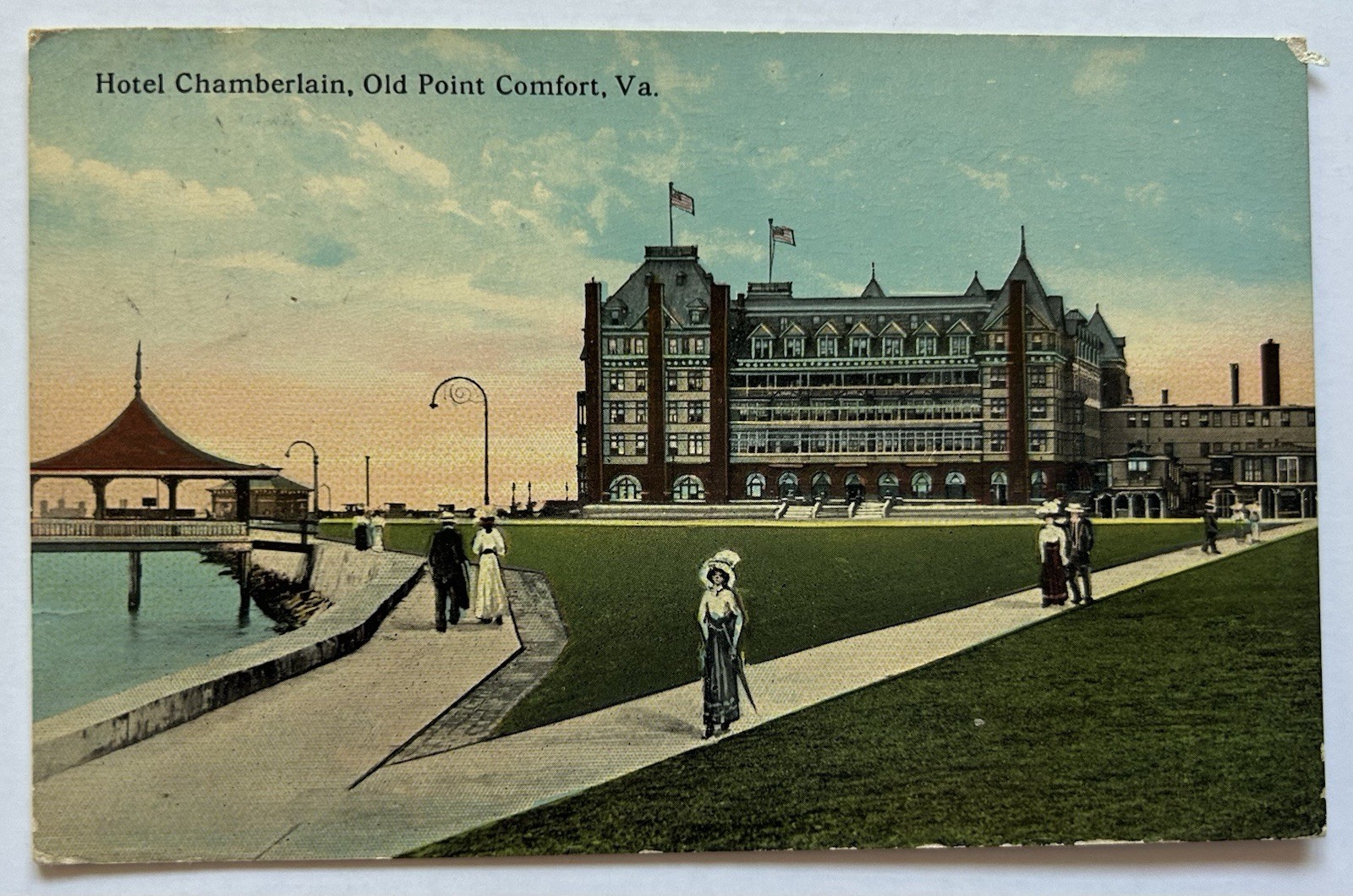 Hotel Chamberlin Old Point Comfort VA Antique Postcard 1907 B5