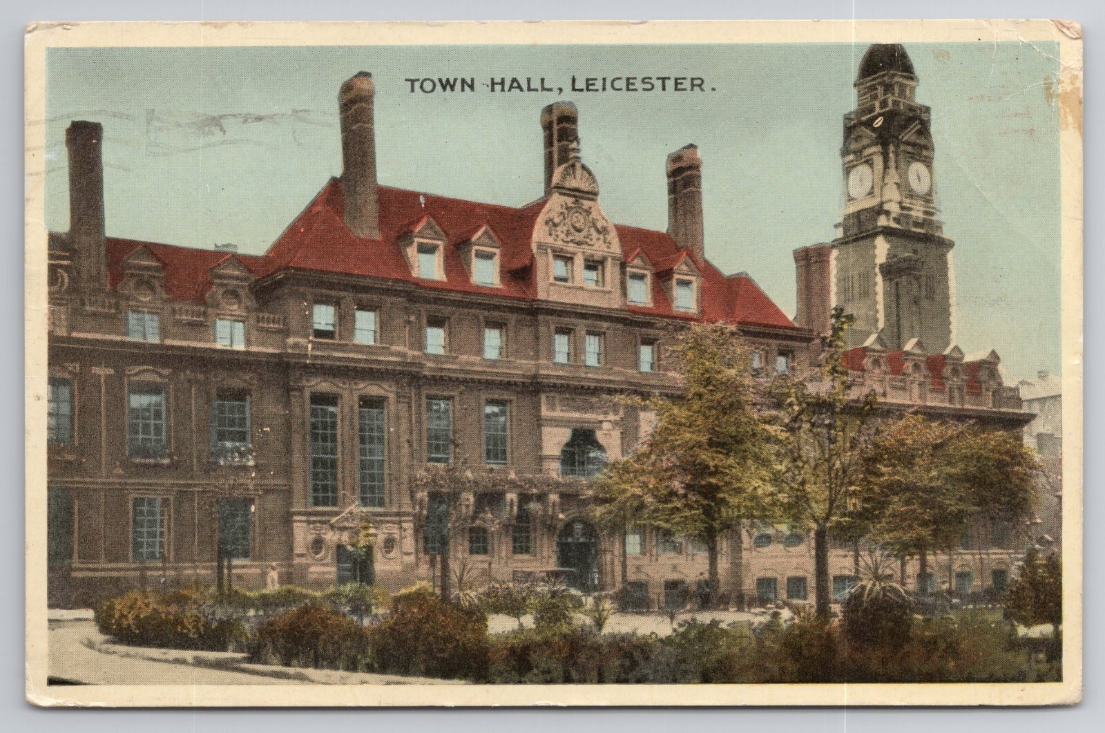 1948 Postcard Town Hall Leicester UK England 1948 Postcard Town Hall Leicester UK England