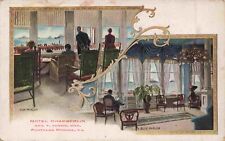 Interior Hotel Chamberlin Fortress Monroe Virginia Sun & Blue Parlor VA Postcard picture