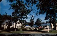 Cape Cod Colony Motel Cottage Court Shelburne Nova Scotia Canada ~ 1950s cars picture