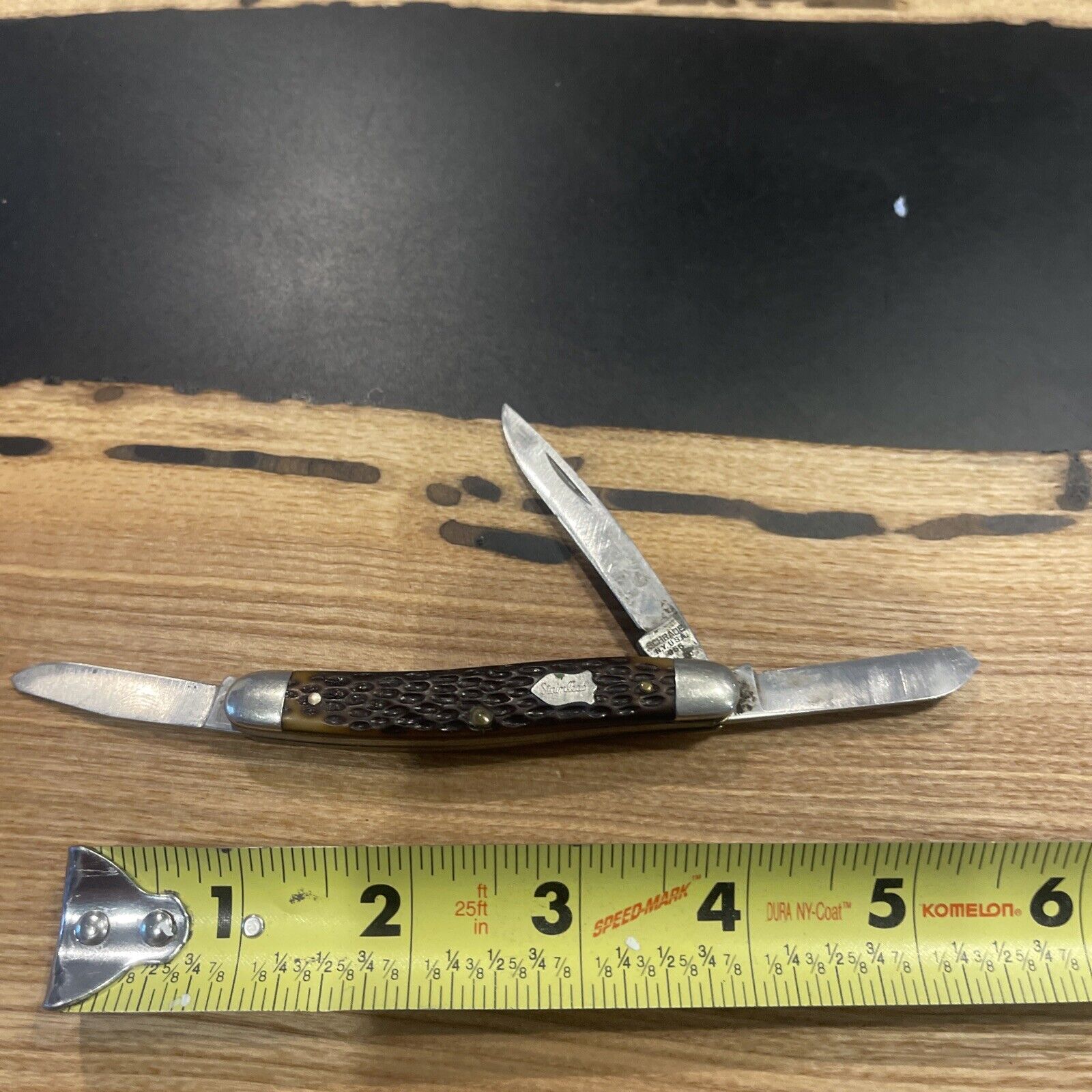 Vintage Craftsman Schrade Walden NY USA #855 3 Blade Folding Pocketknife