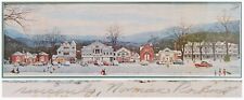 Norman Rockwell Signed Stockbridge Main St. Christmas picture