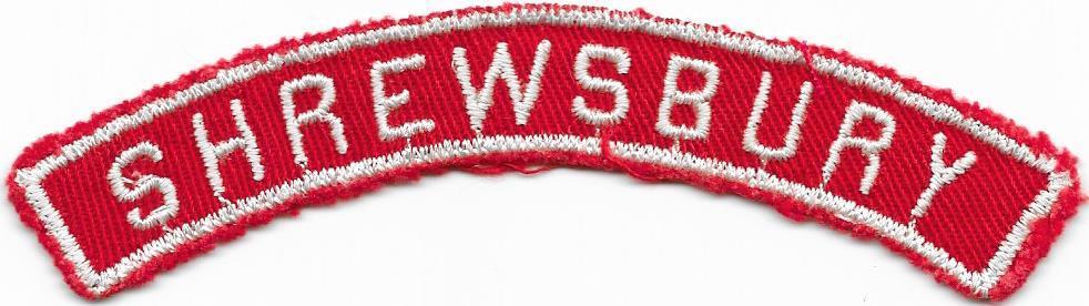 Shrewsbury Red and White RWS Community Strip Vintage Boy Scouts BSA