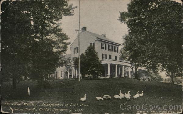 1907 Newark,DE The Cooch Mansion New Castle County Delaware United View Co.