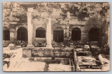 Corinth Greece Fountain of Peirene RPPC Ancient Ruins Greek Postcard c1910s picture
