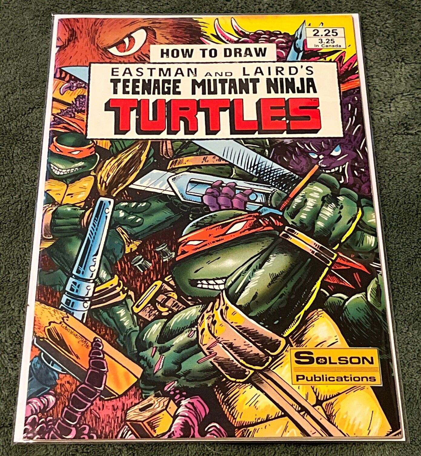 1986 Solson Publications How To Draw Teenage Mutant Ninja Turtles #1