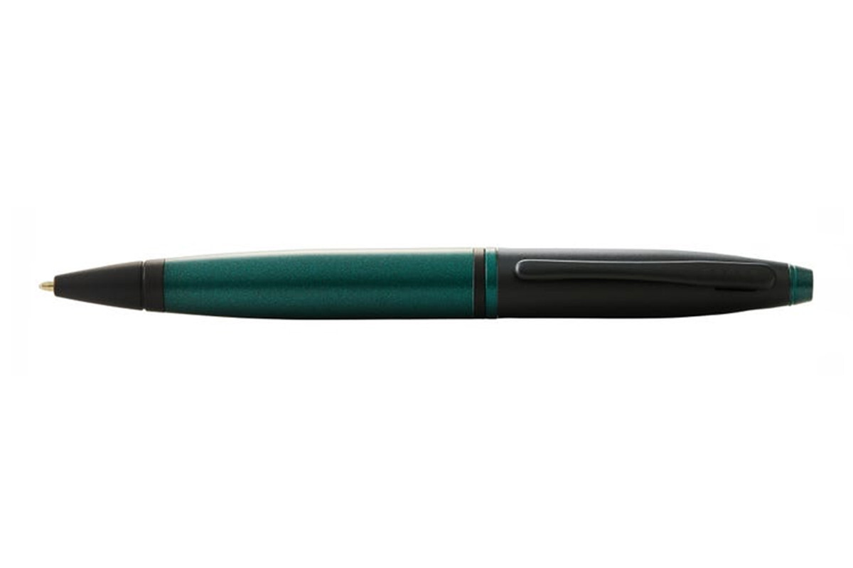 Cross Calais Metal Ballpoint Pen Matte Green/Black - AT0112S-25 Cross Calais Metal Ballpoint Pen Matte Green/Black - AT0112S-25
