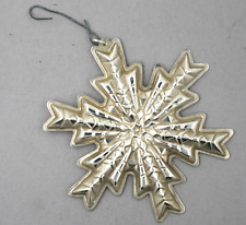 1978 Gorham Christmas Snowflake Ornament Sterling Silver W/ Hook	 picture