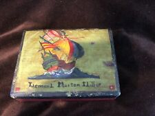 Antique Trinket Box Sailing Ship Lemuel Morton Miller Wood Hand Paint picture