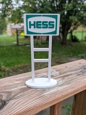 Hess Gasoline Gas Station Sign Replica | 3D Printed Retro Roadside Decor picture