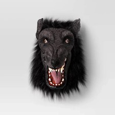 Adult Wolf Halloween Costume Mask Black - Hyde and EEK Boutique™: Werewolf Mask picture