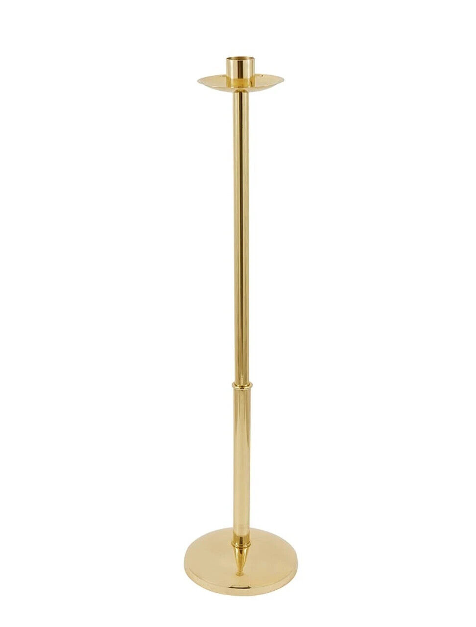 Sudbury Brass Simple Paschal Candlestick For Churches or Sanctuaries 44 In