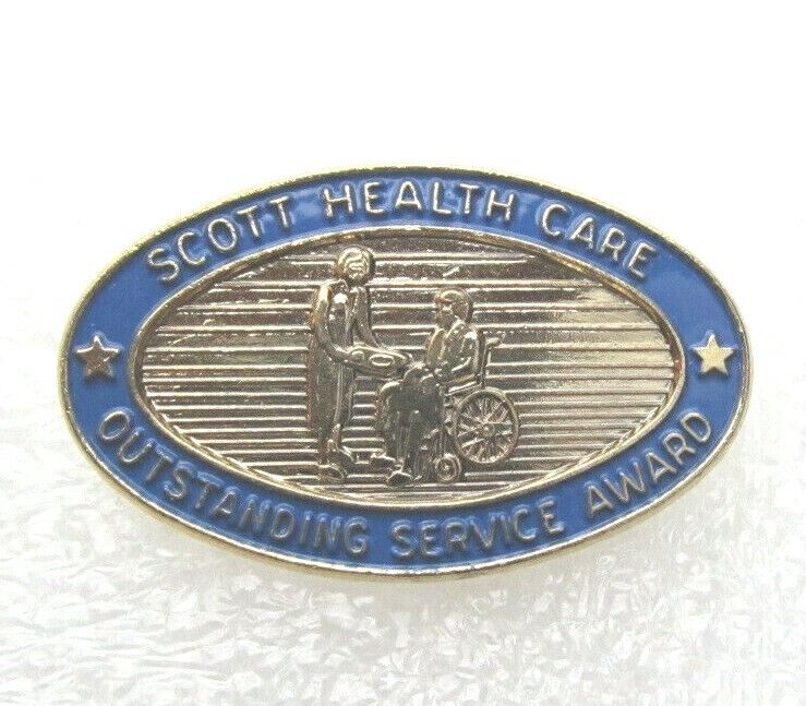 Scott Health Care Outstanding Service Award Lapel Pin (B342)