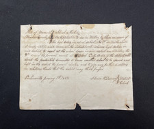 1848 Weathersfield Vermont School District Document New School Vote - Demary picture