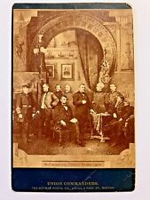 Civil War Union Commanders; Traveler’s Insurance; Notman Photo Co.; 1884 Cabinet picture