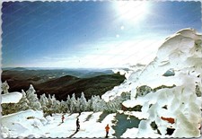 Killington Vermont Ski Resort Snowy Mountain View Continental Postcard C441 picture