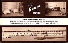 Postcard El Rancho Motel in Williston, North Dakota~137737 picture
