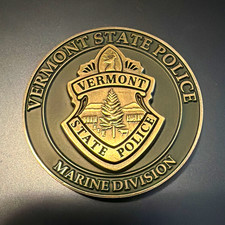 Vermont State Police Marine Div Maidstone Lake Patrol Challenge Coin picture