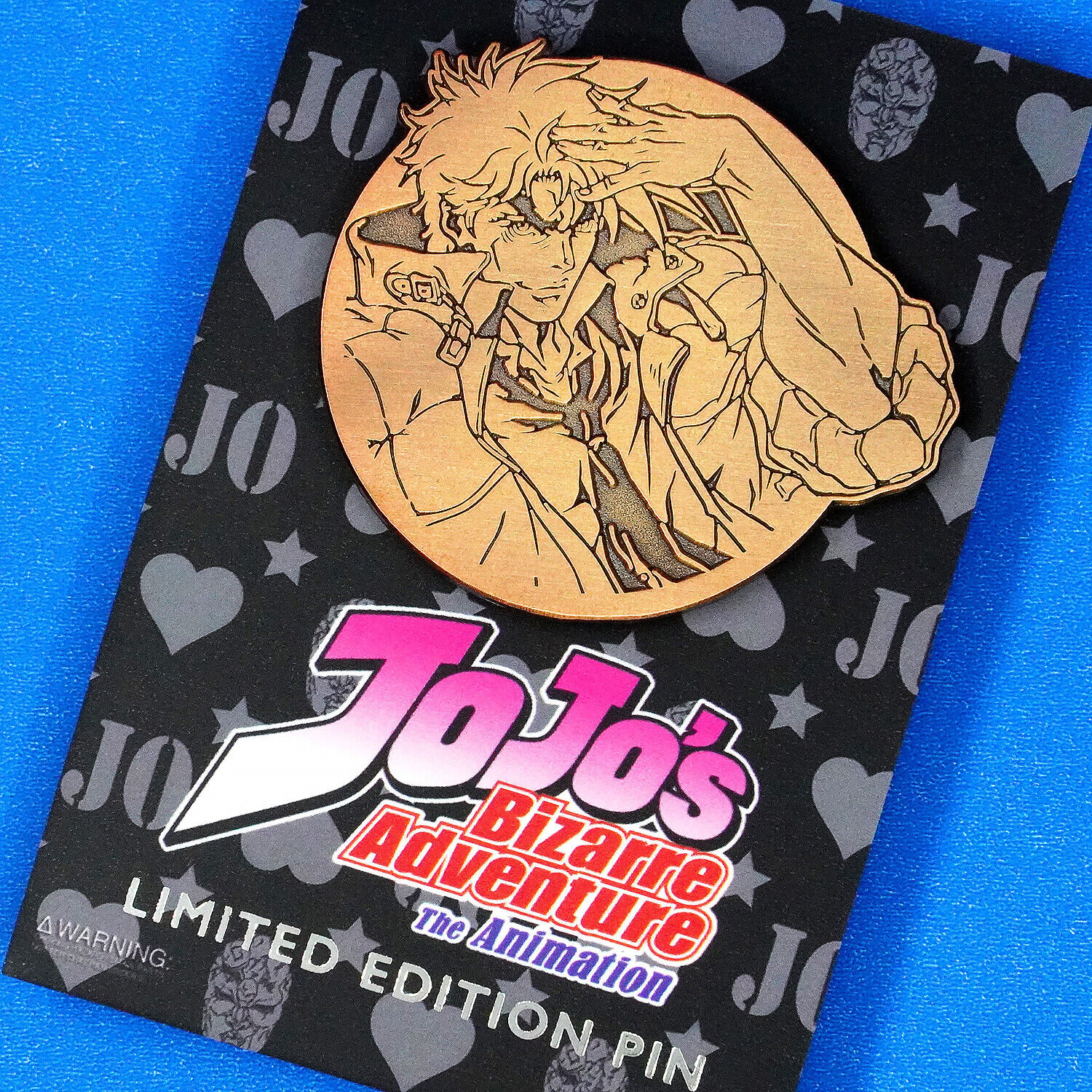 JoJo\'s Bizarre Adventure Joseph Joestar Emblem Enamel Pin Anime Manga
