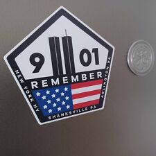 REMEMBER 9/11 SHANKSVILLE / ARLINGTON / NYC locker / refrigerator indoor magnet picture