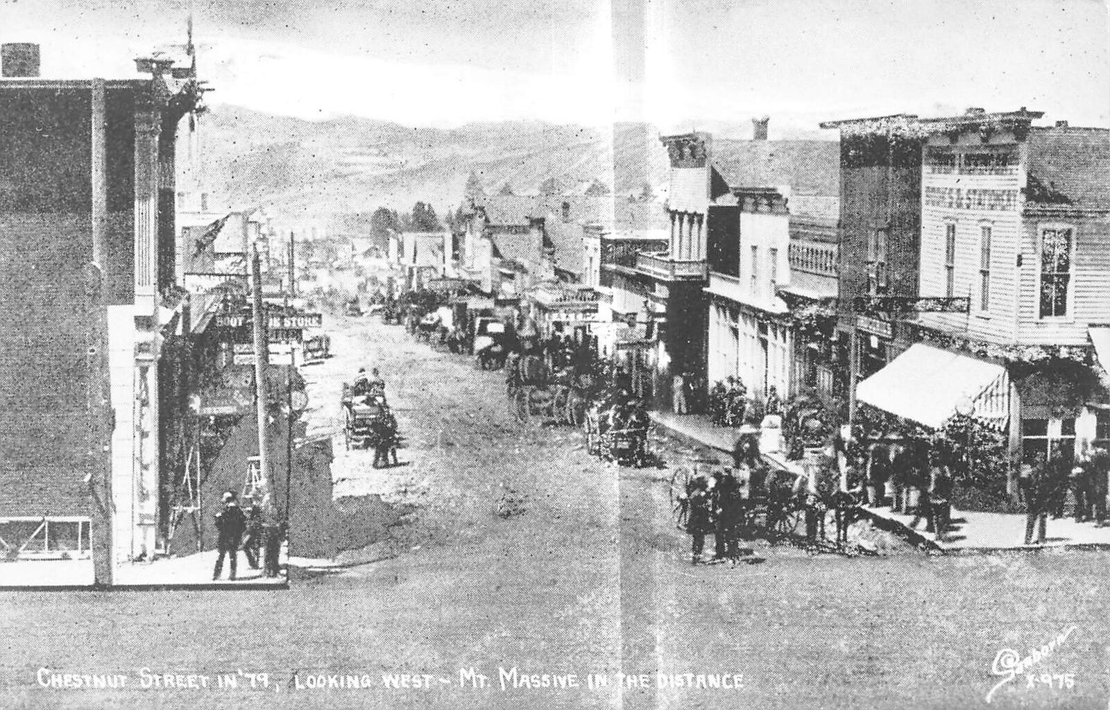 Colorado Sanborn 1879 view of town postcard X-975 RPPC #35