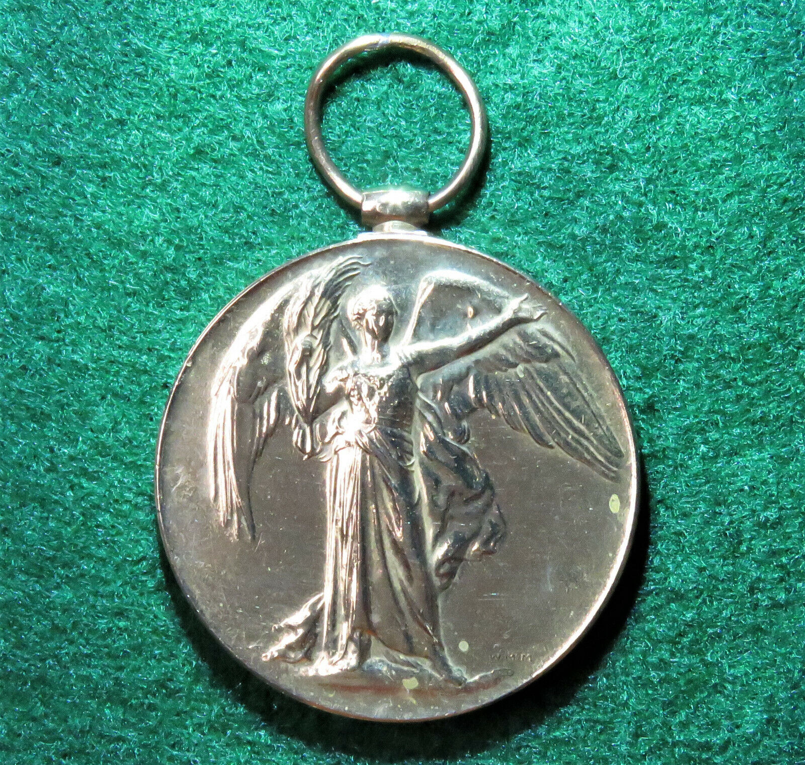 British WWI Victory Angel Medal, Great War For Civilisation, Inscribed