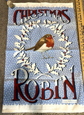 New Emma Bridgewater Tea Towel CHRISTMAS ROBIN Please READ picture