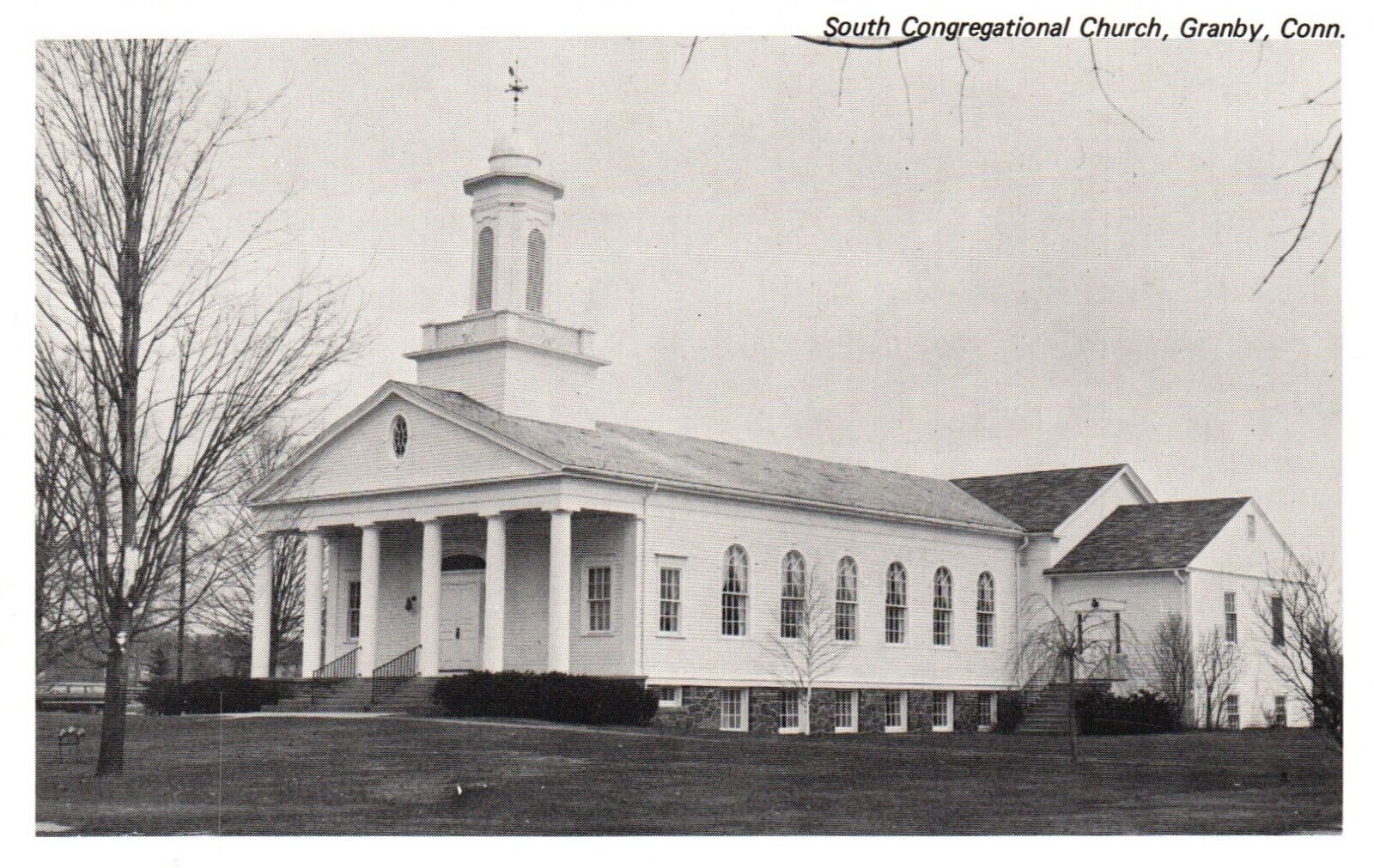 Postcard CT Granby Connecticut South Congregational Church Vintage PC H7475