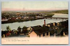 The Dan River Danville Virginia Rotograph color Postcard picture
