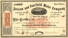 Suisun and Fairfield Water Co. - Stock Certificate - General Stocks picture