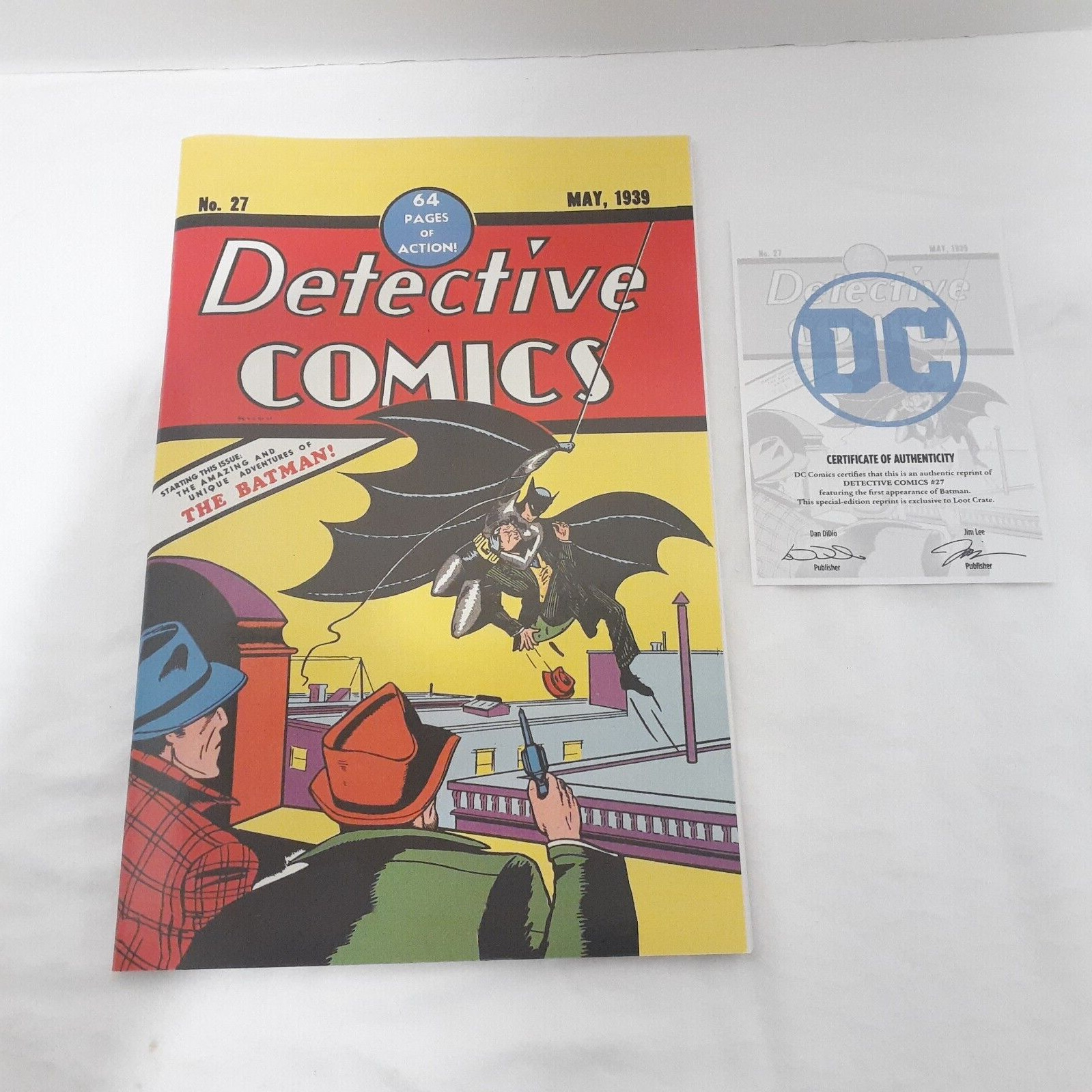 Detective Comics 27 Loot Crate Reprint 1st Batman Facsimile New Sealed