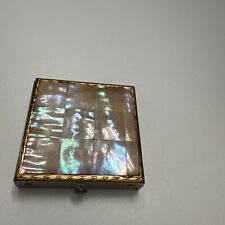 DORSET-REX 5TH AVENUE VTG MOTHER OF PEARL POWDER COMPACT picture